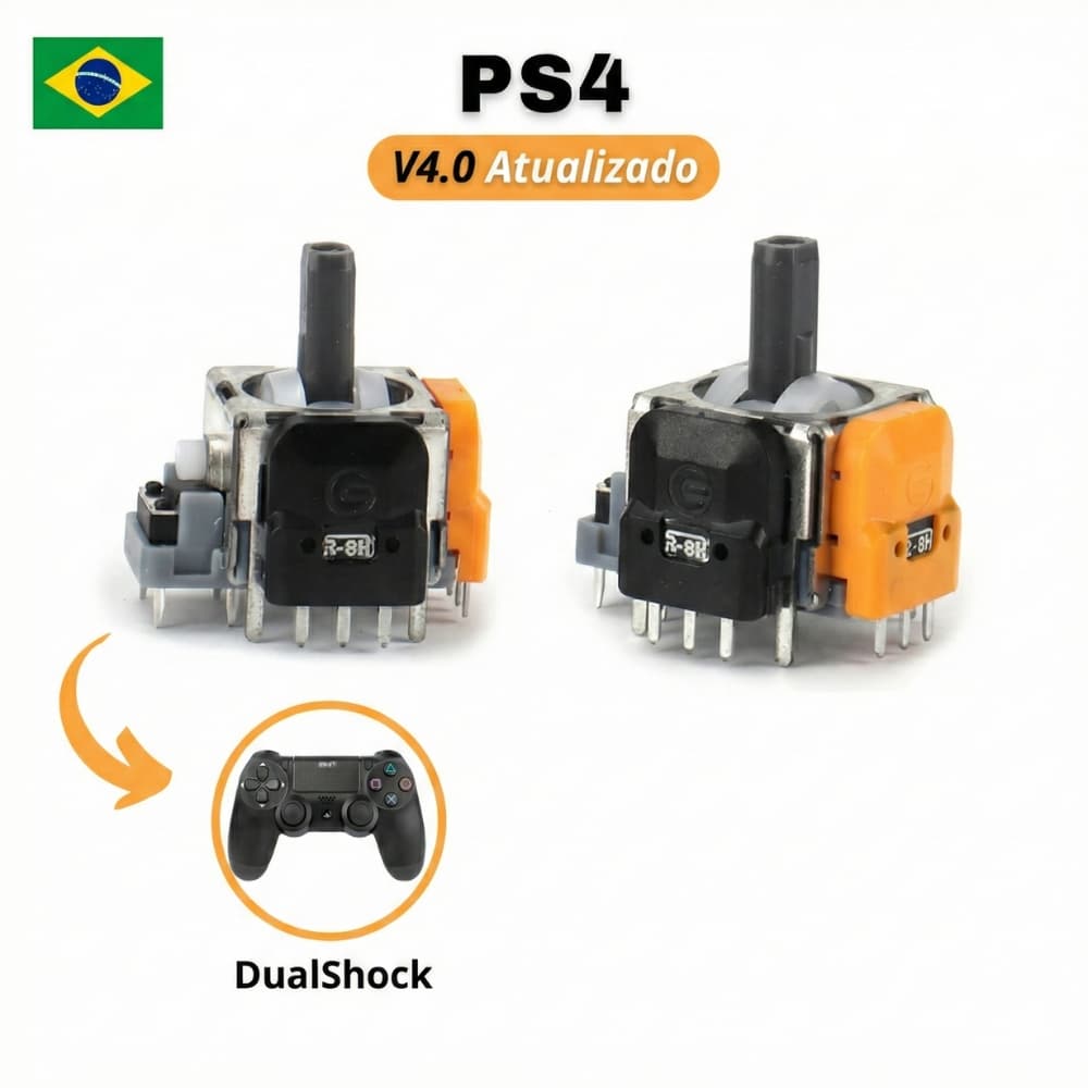 Par Analógico Controle Ps4 Hall Effect PS4 DualShock 4 Anti Drift Console Joystick Magnético
