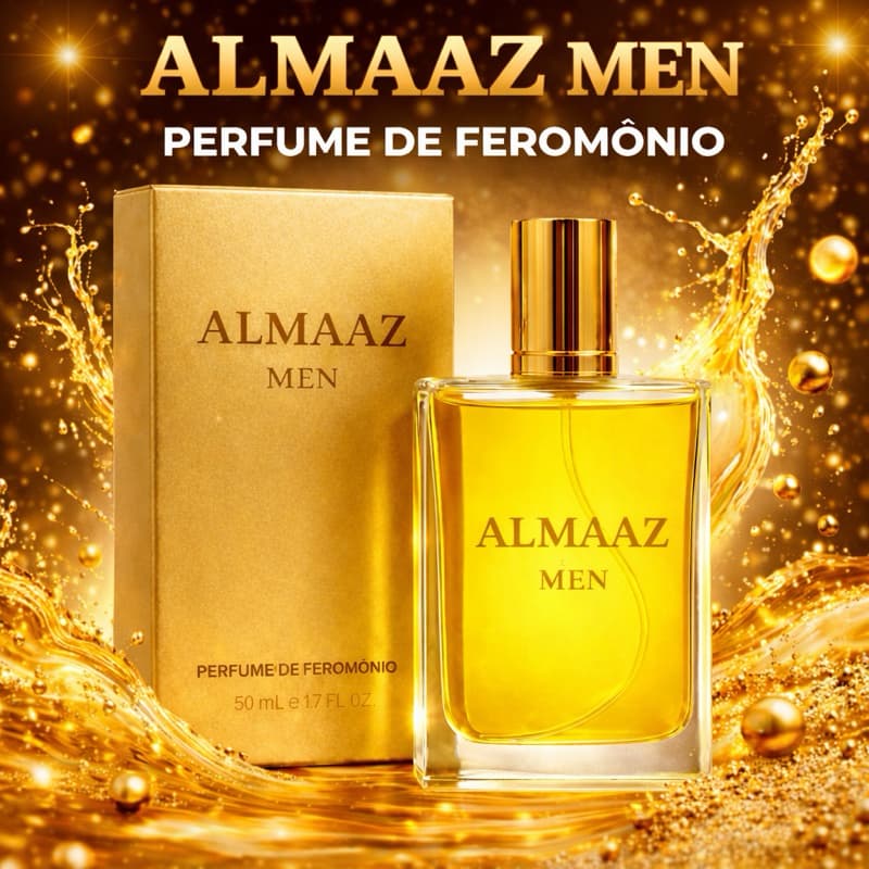 Perfume Árabe Feromônio Masculino Almaaz Men 50ml – Afrodisíaco, Atração e Sedução