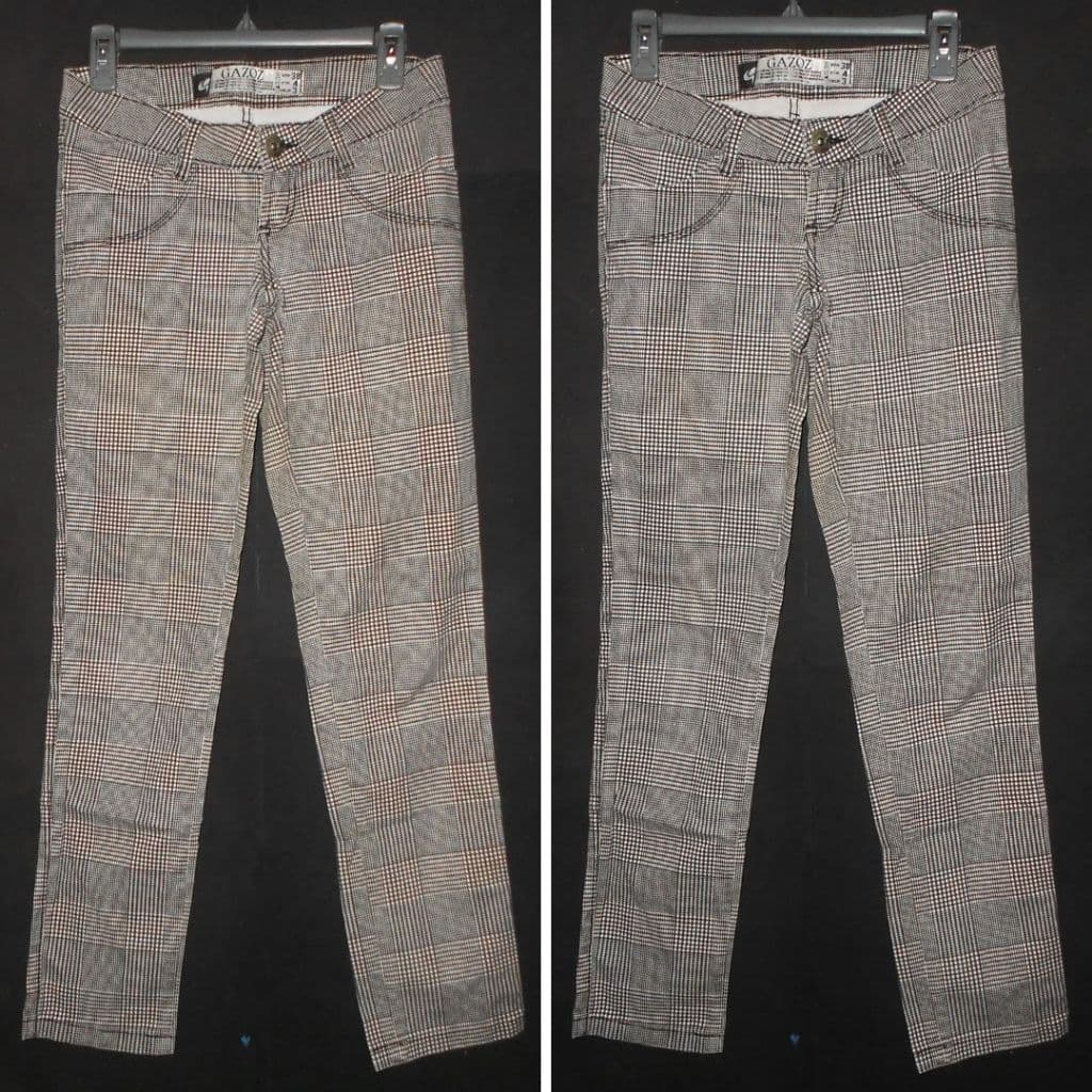 Calça feminina estampa quadriculada tam.38 (roupas femininas promocao liquidacao