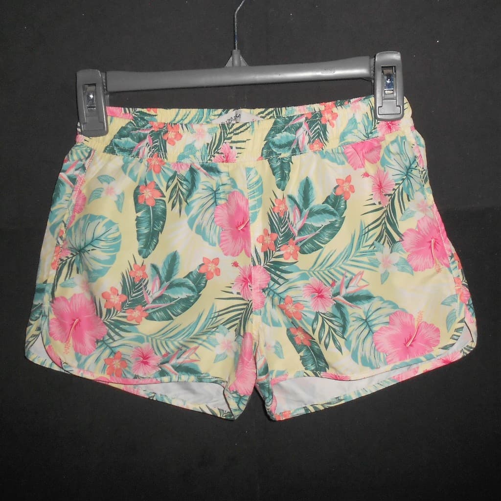 Shorts infantil florido fuzarka feminino menina tam. 9/10 anos