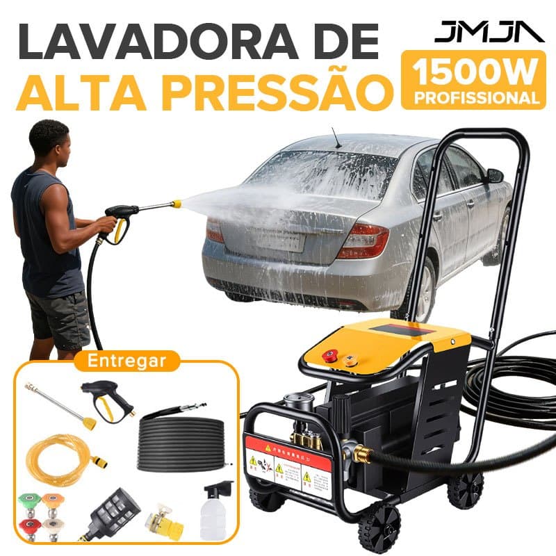 JMJN Lavadora de Alta Pressão Profissional 220V Motor de Indução 1300W 8MPa Alta Durabilidade
