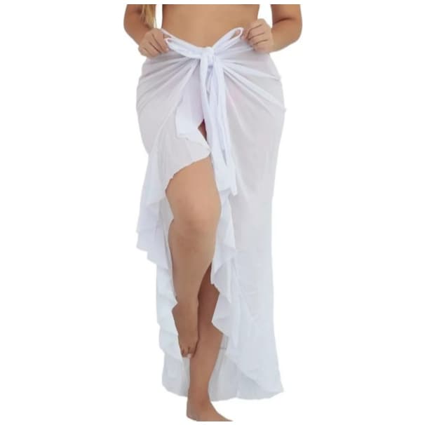 Saída De Praia Saia Envelope Feminina