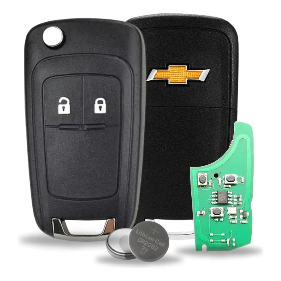 Chave Canivete Chevrolet Gm Positron Cruze Cobalt Onix S10 2 Botões