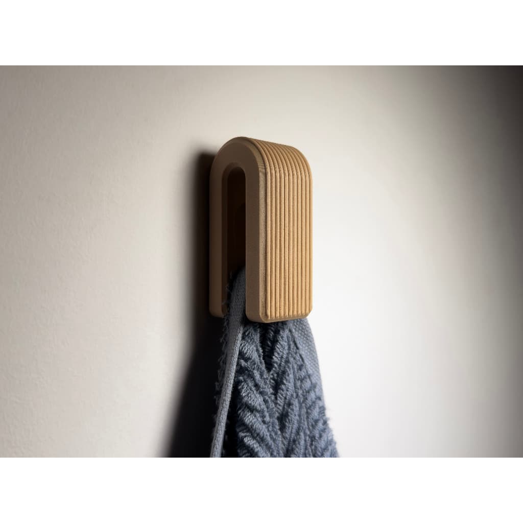 KIT Ganchos para Toalha Minimalista Suporte de Parede Moderno Organizador de Banheiro e Cozinha Impressao 3d