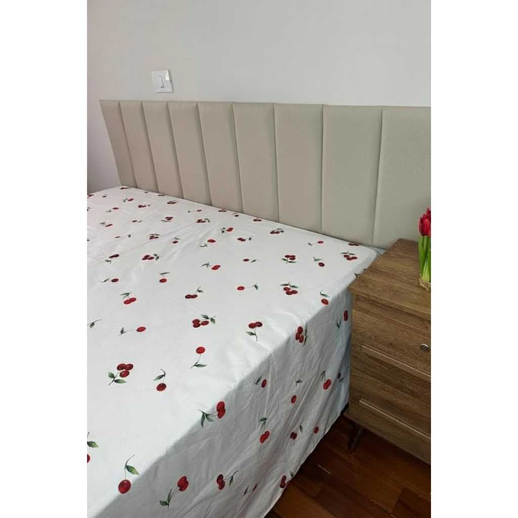 Lençol Aconchegante Estampado S/Elástico Bainha Cama Solteiro Casal Queen King  Algodão 180 fios