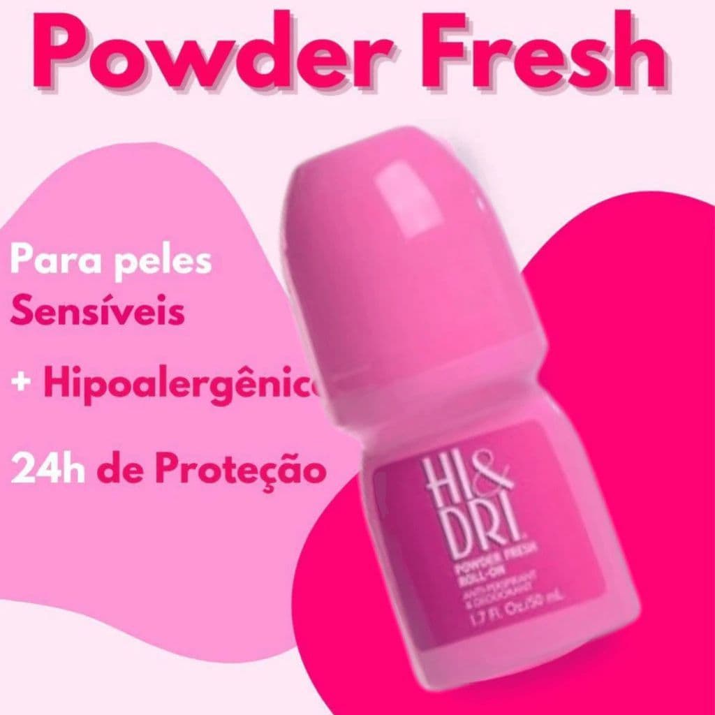 KIT 5 PEÇAS DO Desodorante Powder Fresh Rosa Roll On- Hi Dri 50 ML