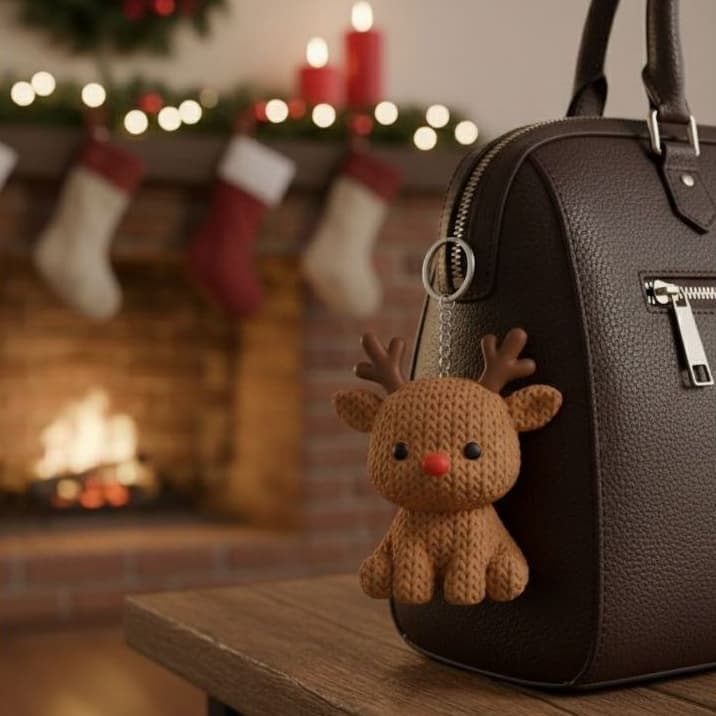 Chaveiro Ursinho Polar, Rena, Boneco de Neve, Biscoito de Gengibre – Coleção Especial de Natal