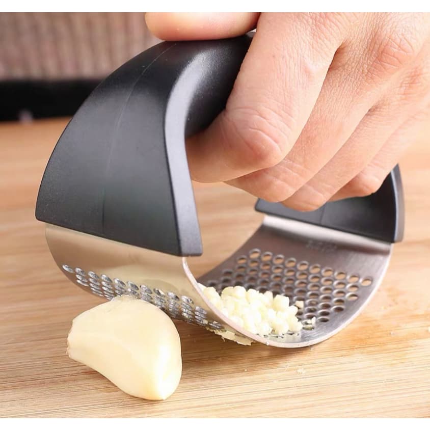 espremedor Amassador Triturador De Alho Inox Manual Cozinha-ANA 1108