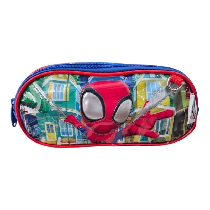 Estojo Infantil Duplo Escolar Marvel Homem Aranha 02 Divisórias Spider-man