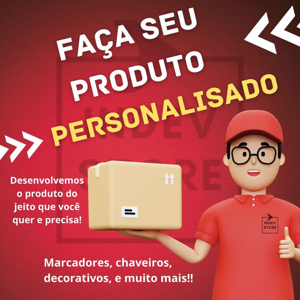 Marcadores Chaveiros Itens Decorativos Personalizados - Desenvolvemos com a sua ideia