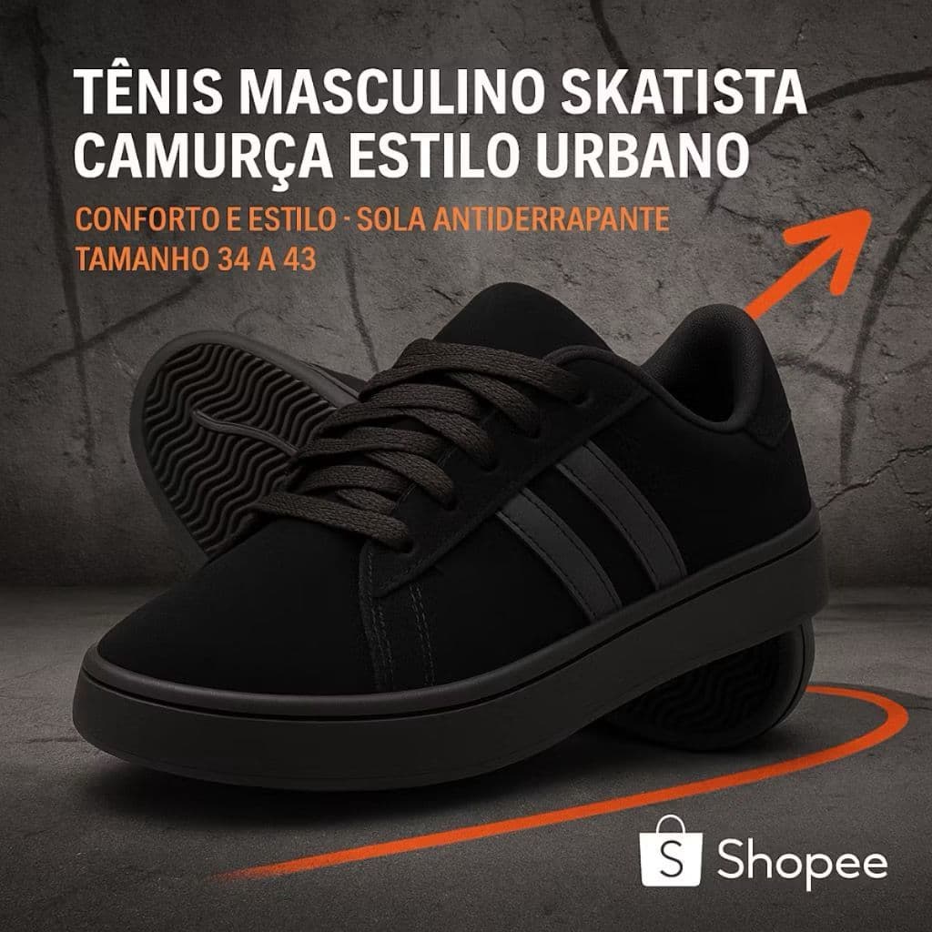 Tênis Street Feminino Casual Leve e Resistente Confortável Moda Skate 34 ao 43 Promoção
