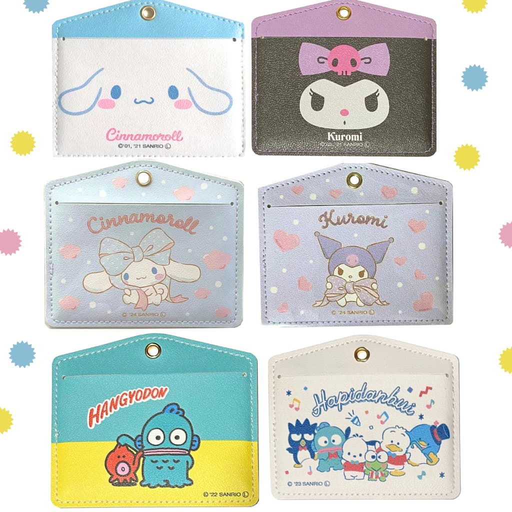 Porta Cartão Id Crachá Sanrio Cinnamoroll Kuromi Hangyodon Hello Kitty My Melody