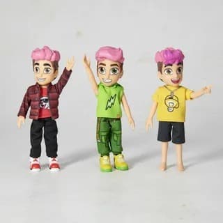 Boneco  Articulado Turma Dos Rosa Com Chaveiro