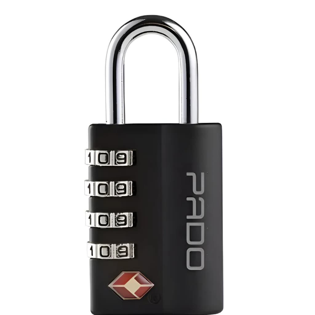 Cadeado P/ Mala Sm Com 4 Segredos Preto Pado Pado Preto