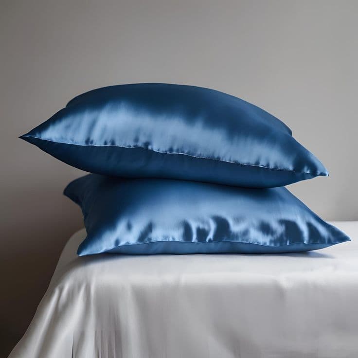 Travesseiro de Cetim Azul Royal: Conforto e Estilo para suas Noites de Sono