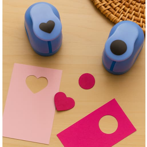 Kit com 5 Cortadores Furador de Papel e EVA 16mm (1,6cm)