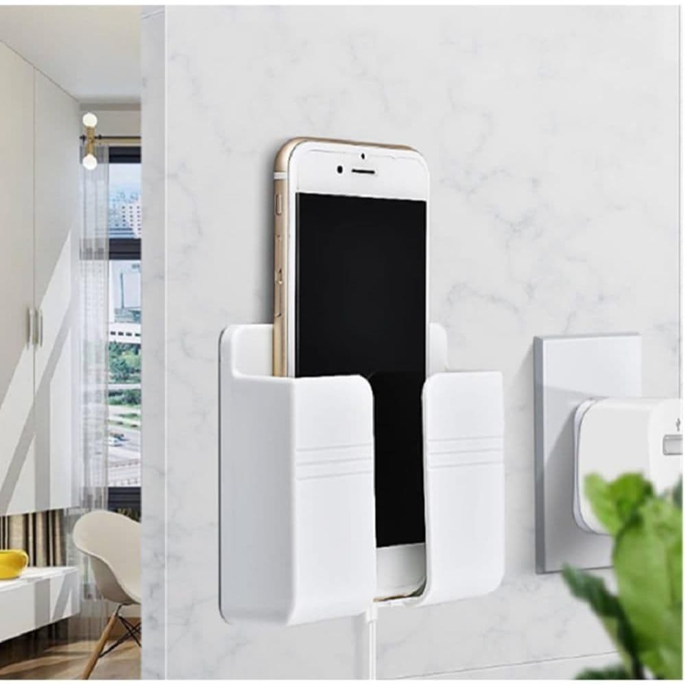 Suporte de Parede para Celular e Controle Remoto com Fixação Sem Furar
