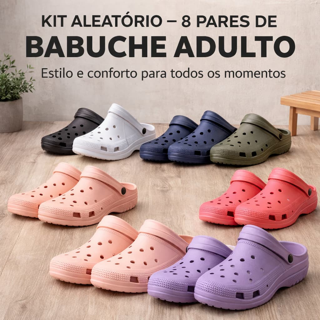 Kit 8 Sandálias Feminina Confortável Leve Para Rotina Diária Casa Passeios Lazer E Descanso
