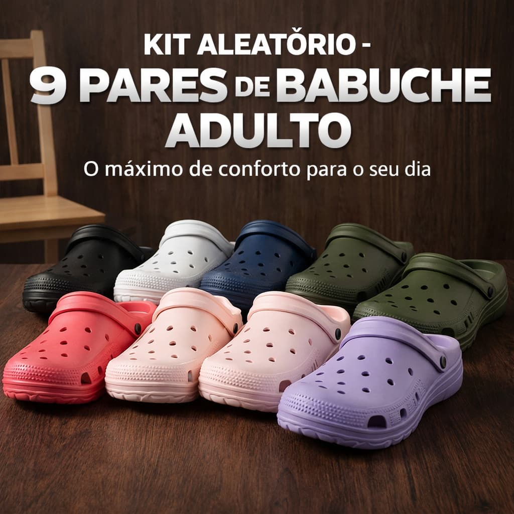 Kit 9 Sandálias Feminina Leve Conforto Para Dia A Dia Casa Passeios Lazer E Verão
