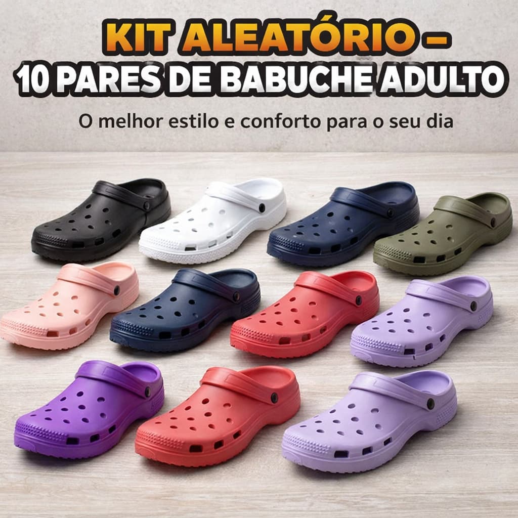 Kit 10 Sandálias Feminina Confortável Para Uso Diário Leve Casa Passeios Lazer E Verão