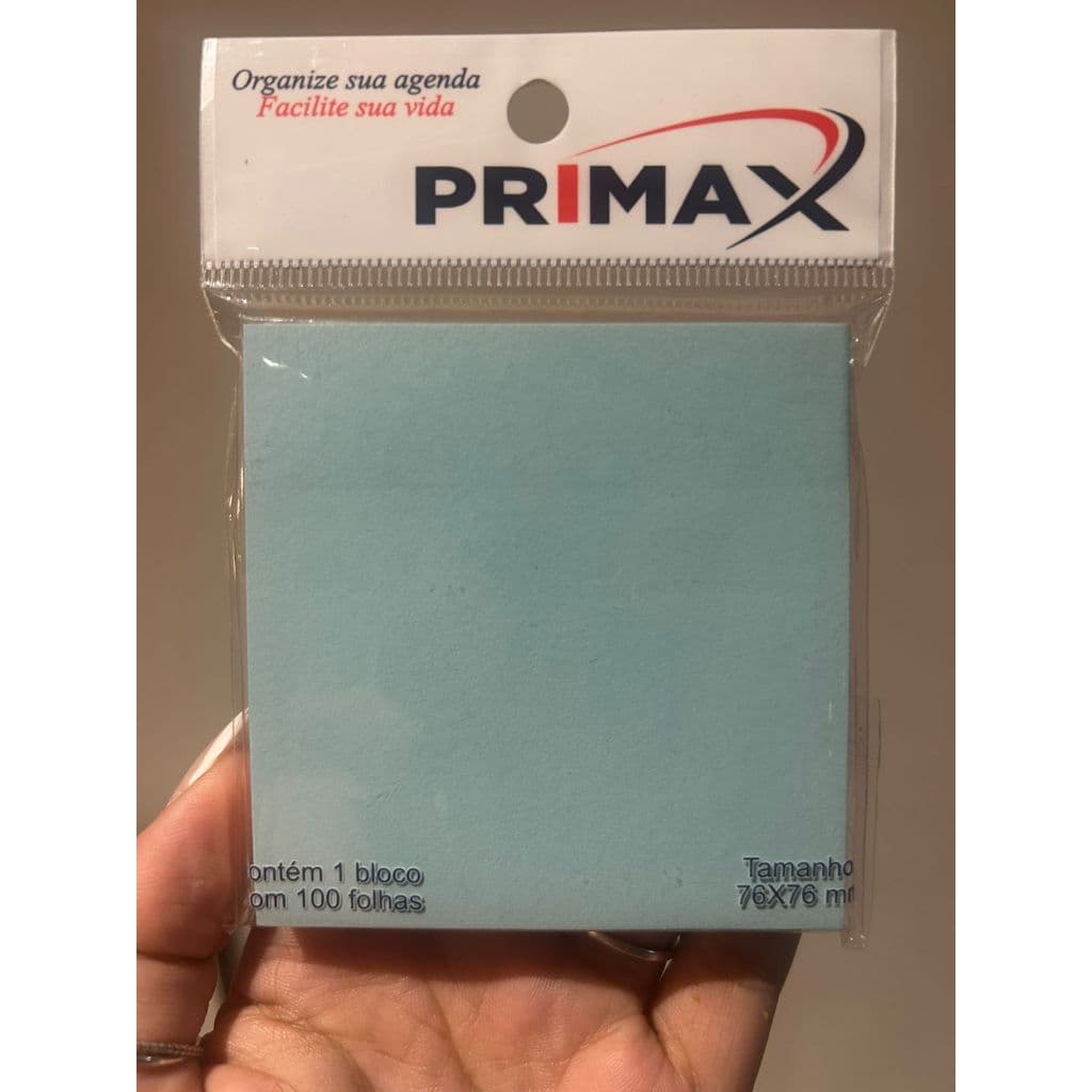 Post It PRIMAX 100 Folhas Amarelo, Verde, Rosa, Laranja