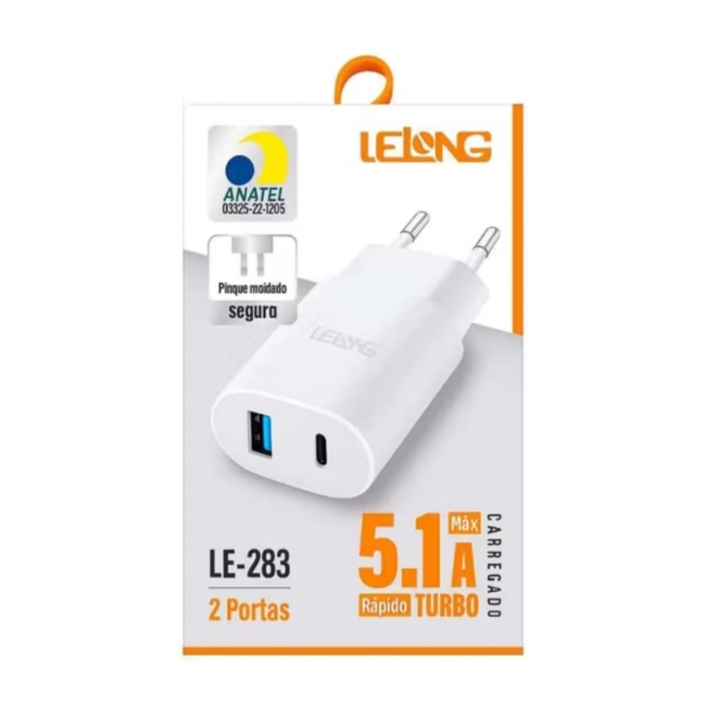 FONTE TURBO RAPIDO 5.1A ENTRADA TC USB SEM CABO