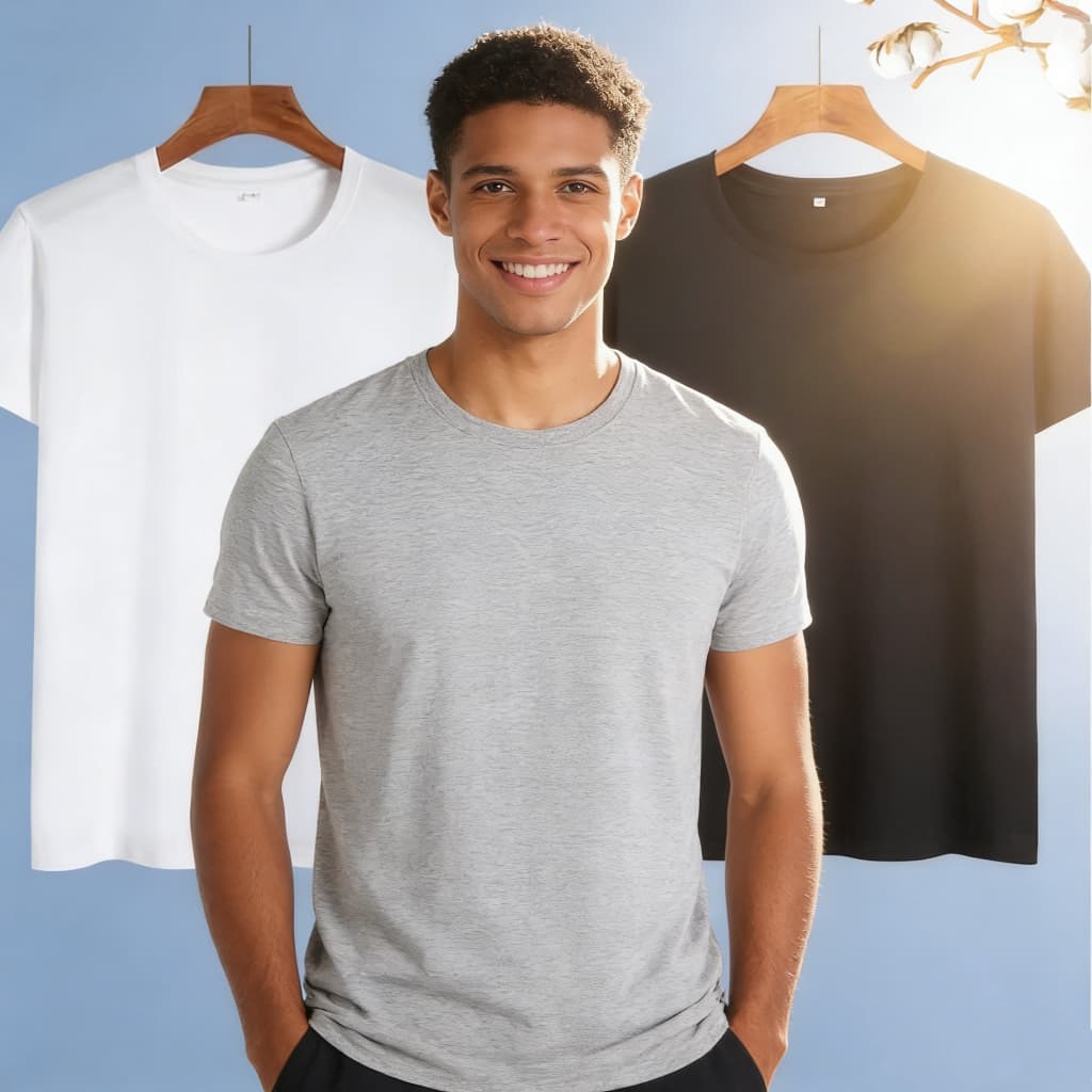 Camiseta Masculina Básica  Malha  manga curta camisa alta qualidade