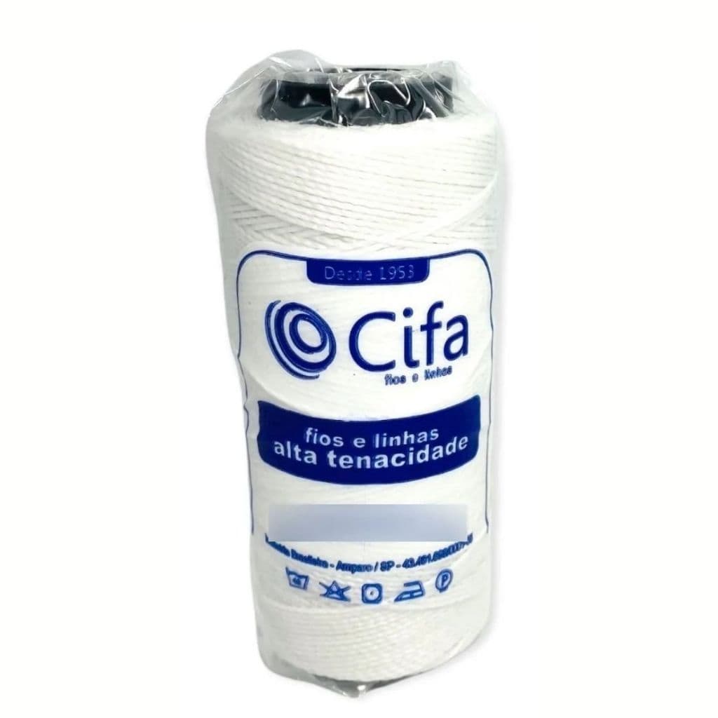 Linha Encerada Cifa Nº 6 Cor Natural 100g 109m 1,10mm 100% Poliéster