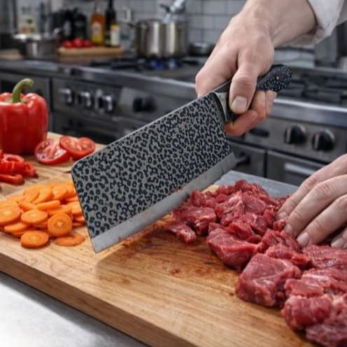Cutelo Faca Profissional Inox Lâmina 30cm Cozinha Açougue Churrasco Restaurante