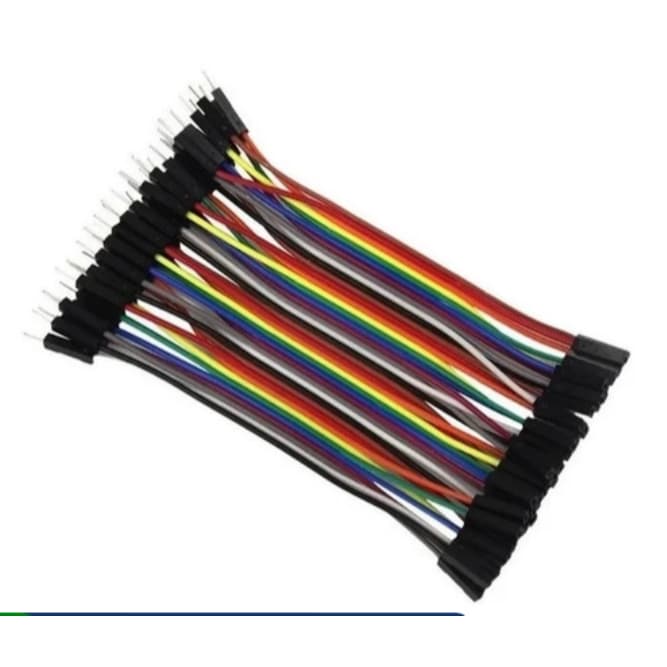 Cabo Jumper 10cm Macho x Femea 40 unid Plc/arduino