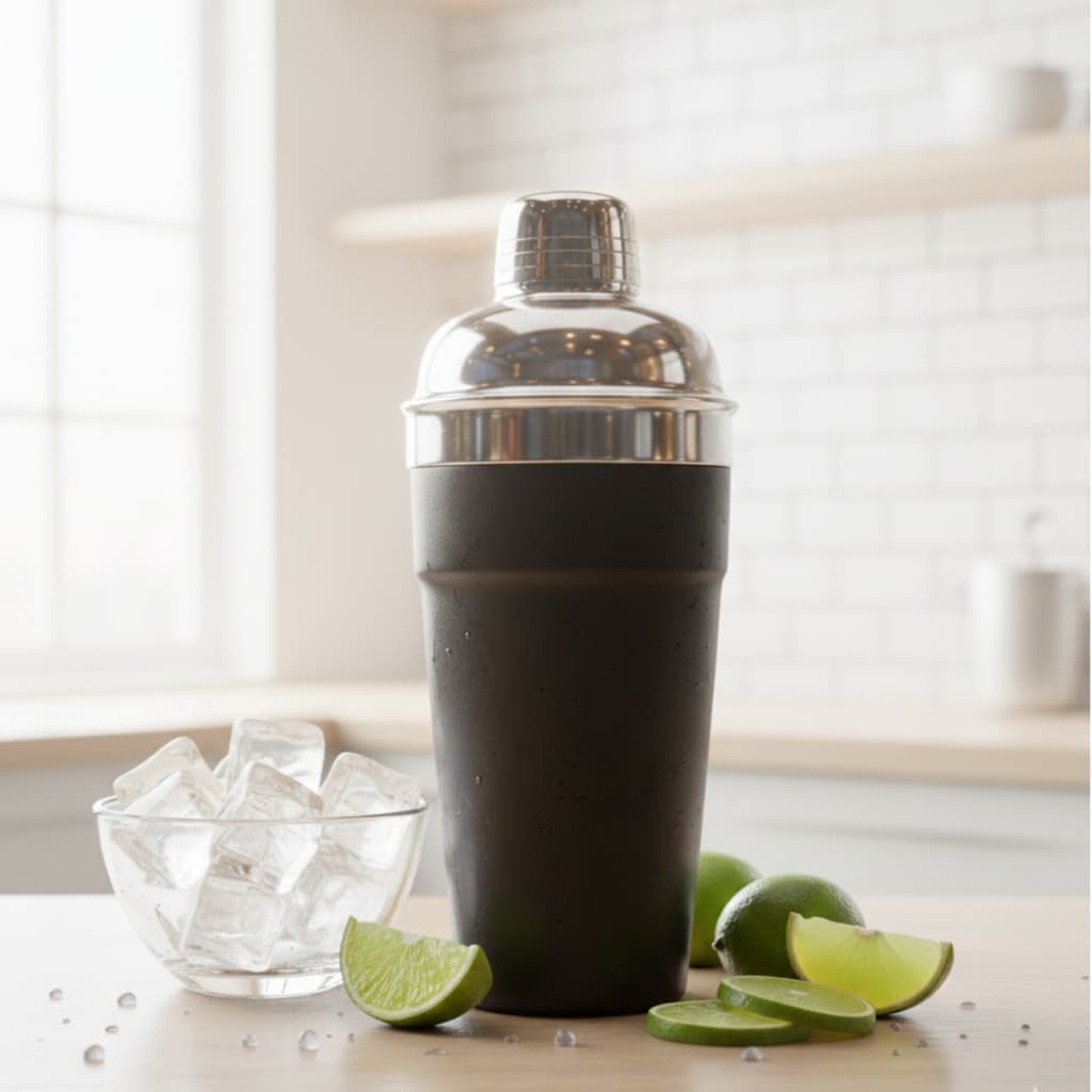 Coqueteleira Profissional De Alumínio 550ml Para Drinks E Bebidas