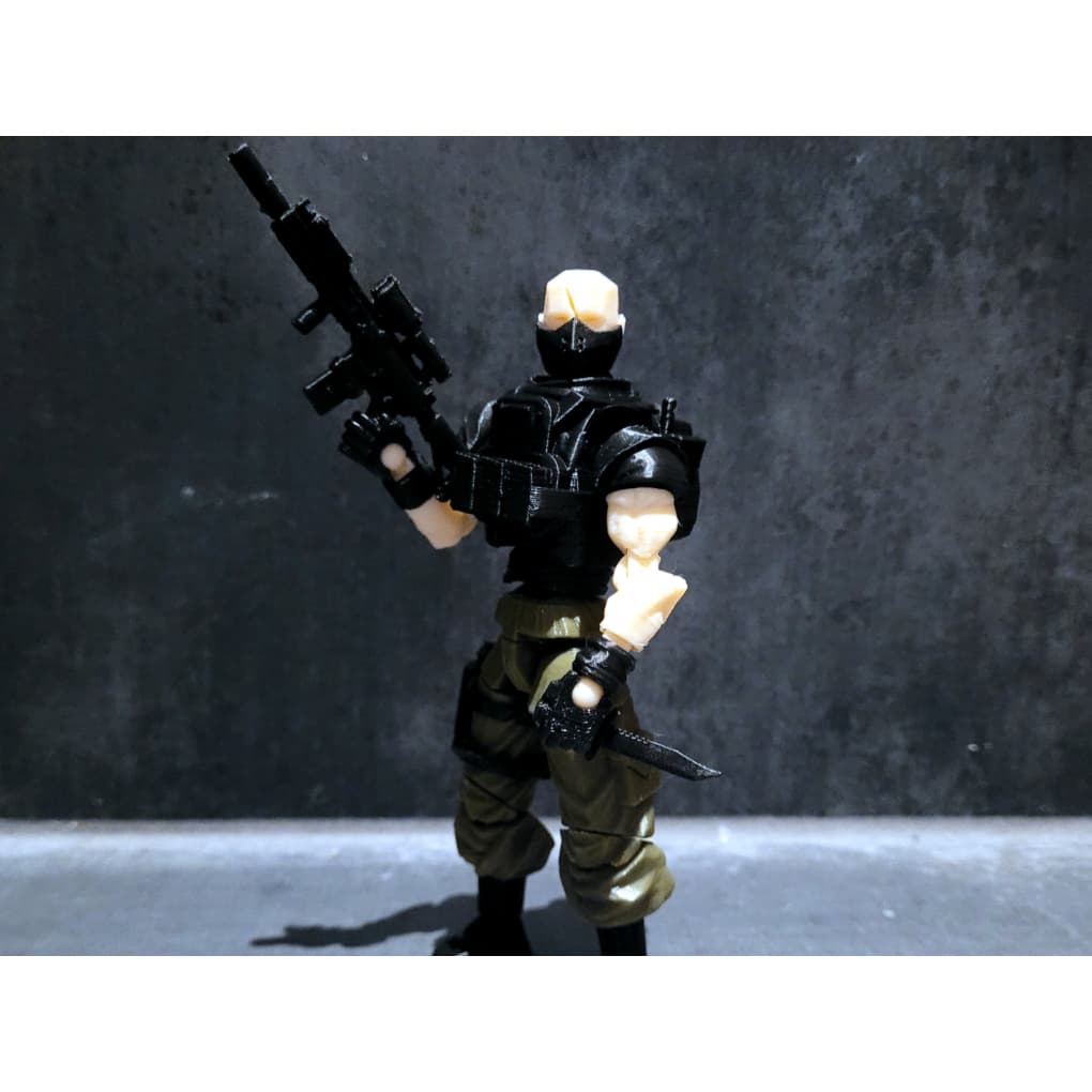 Boneco Dummy 13 Soldado O Mercenário Brinquedo Articulado Entregue Montado - Impressão 3D