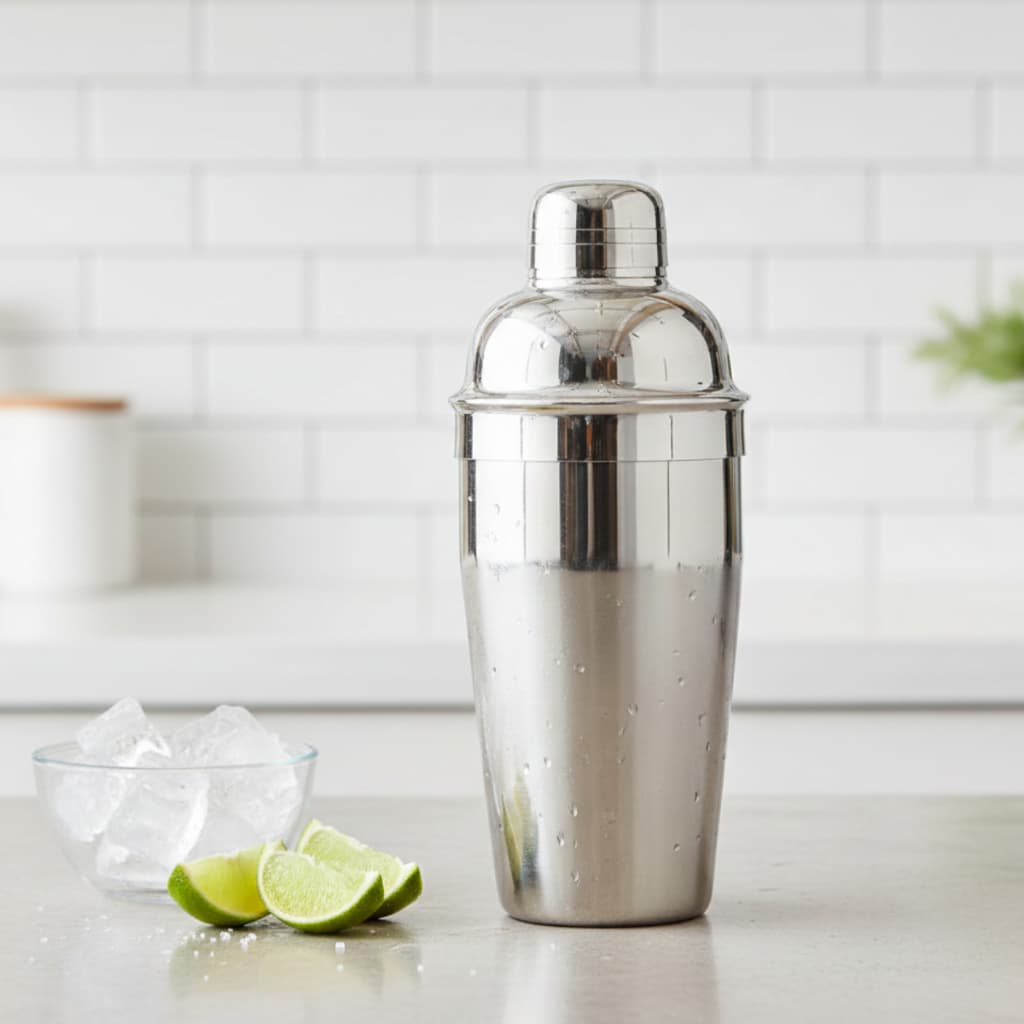 Coqueteleira 550ml Polida Profissional Para Drinks Cocktails Bar