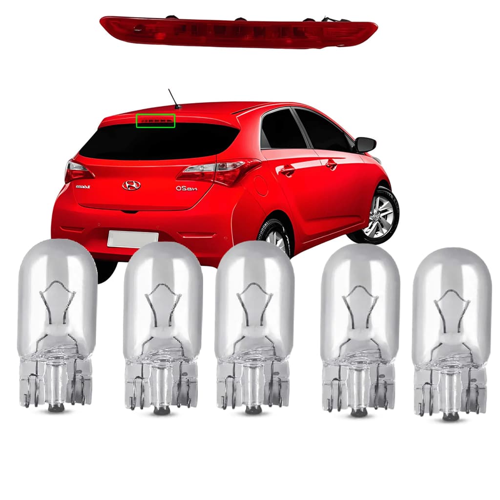 5 Lampadas Black Light Do Hb20 Hatch 2012 2013 2014 2015