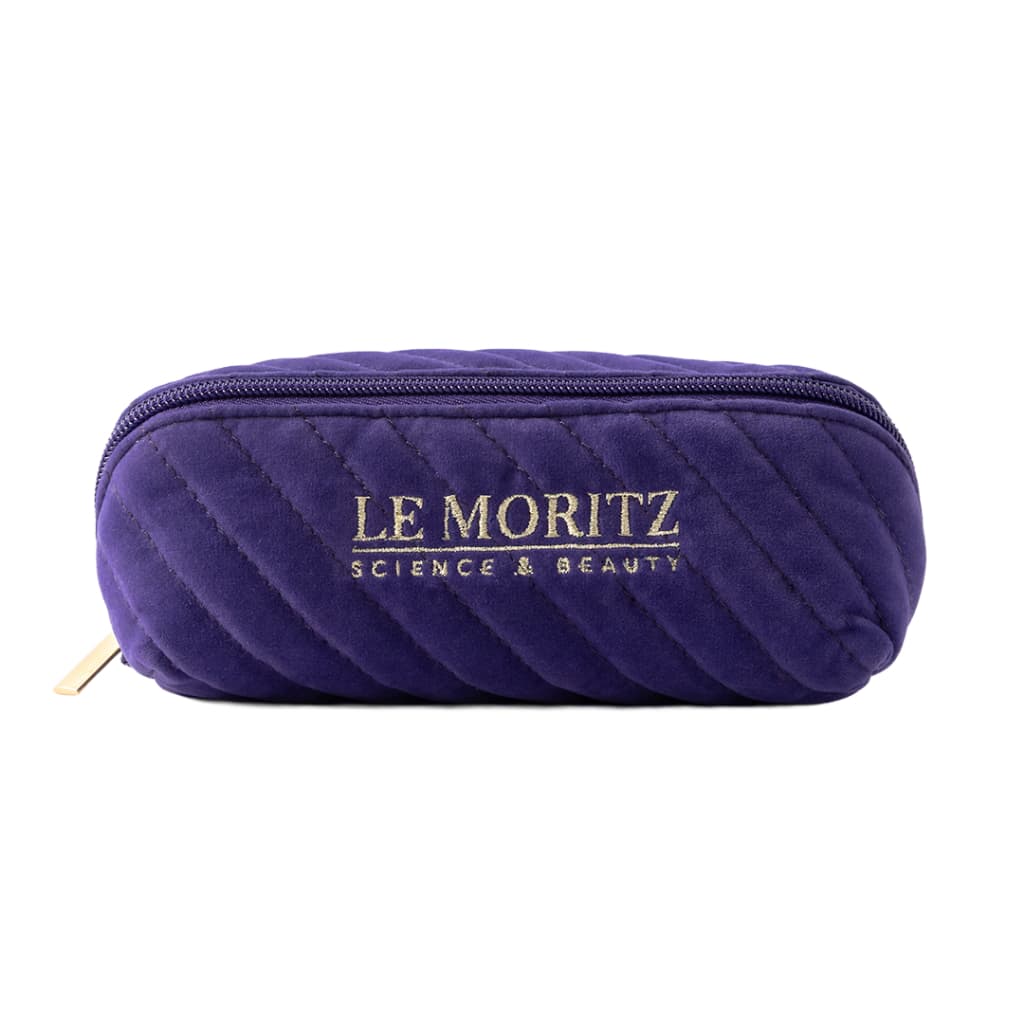Necessaire Maquiagem Feminina Le Moritz Roxa Aveludada Organizadora