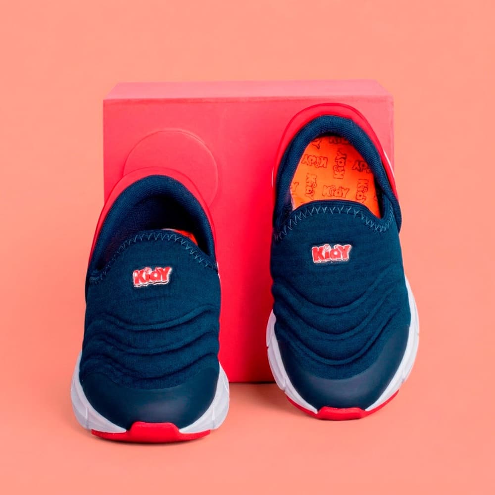 Tênis Infantil Menino Kidy Energy Baby Respitec Calce Fácil Slip On Leve Confortável Antiderrapante