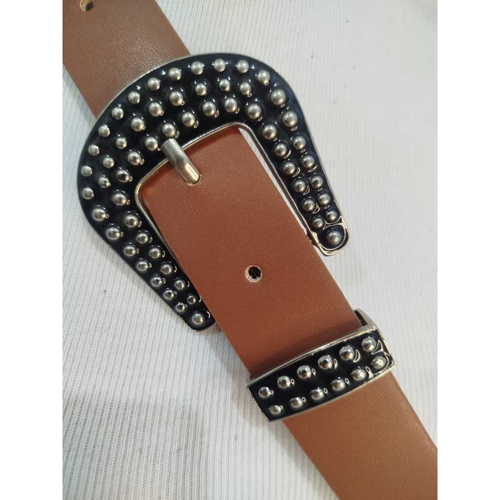 Cinto PU Decorativo Caramelo