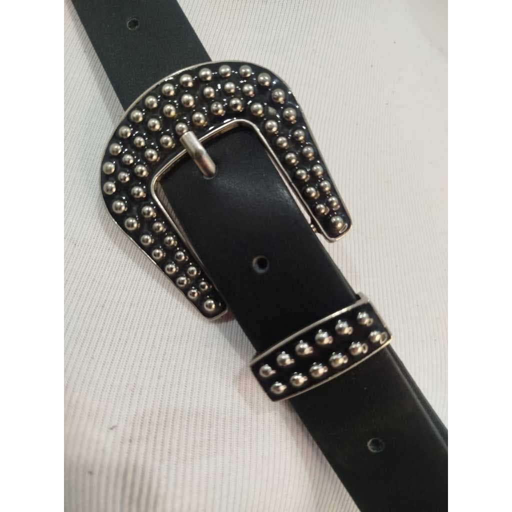 Cinto Pu Decorativo Preto
