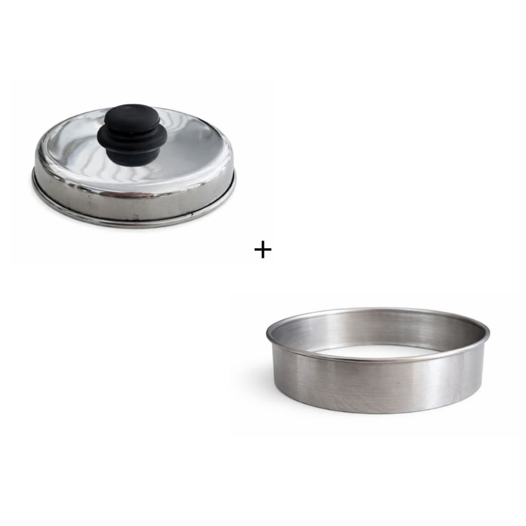 Kit Profissional Hambúrguer Modelador + Abafador Para Lanches