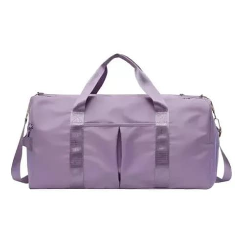 Bolsa Esportiva Lilás Para Academia E Viagem Impermeável Grande Multifuncional Uso Diário