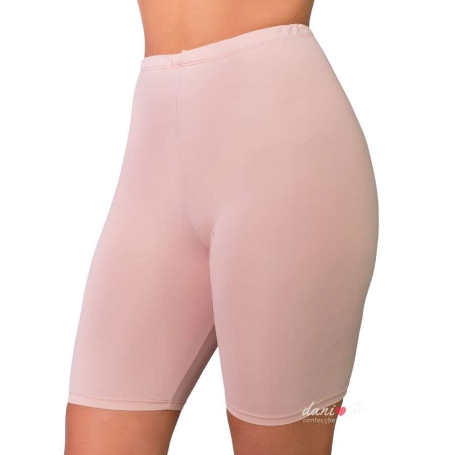 Bermuda Anágua Liso Para Vestir Por Baixo Da Roupa Conforto Segunda Pele Feminino Evita Assaduras
