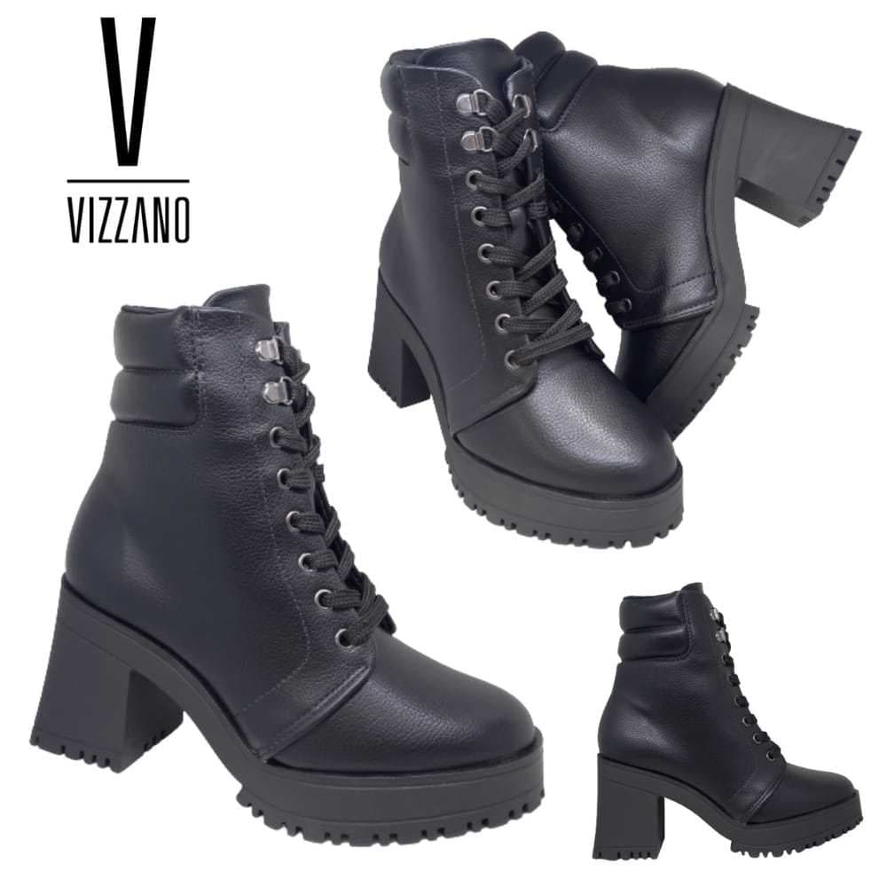 Bota feminina coturno vizzano _3091102