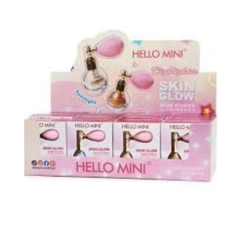 Iluminador Spray Skin Glow - Hello Mini para Corpo e Cabelo Carnaval
