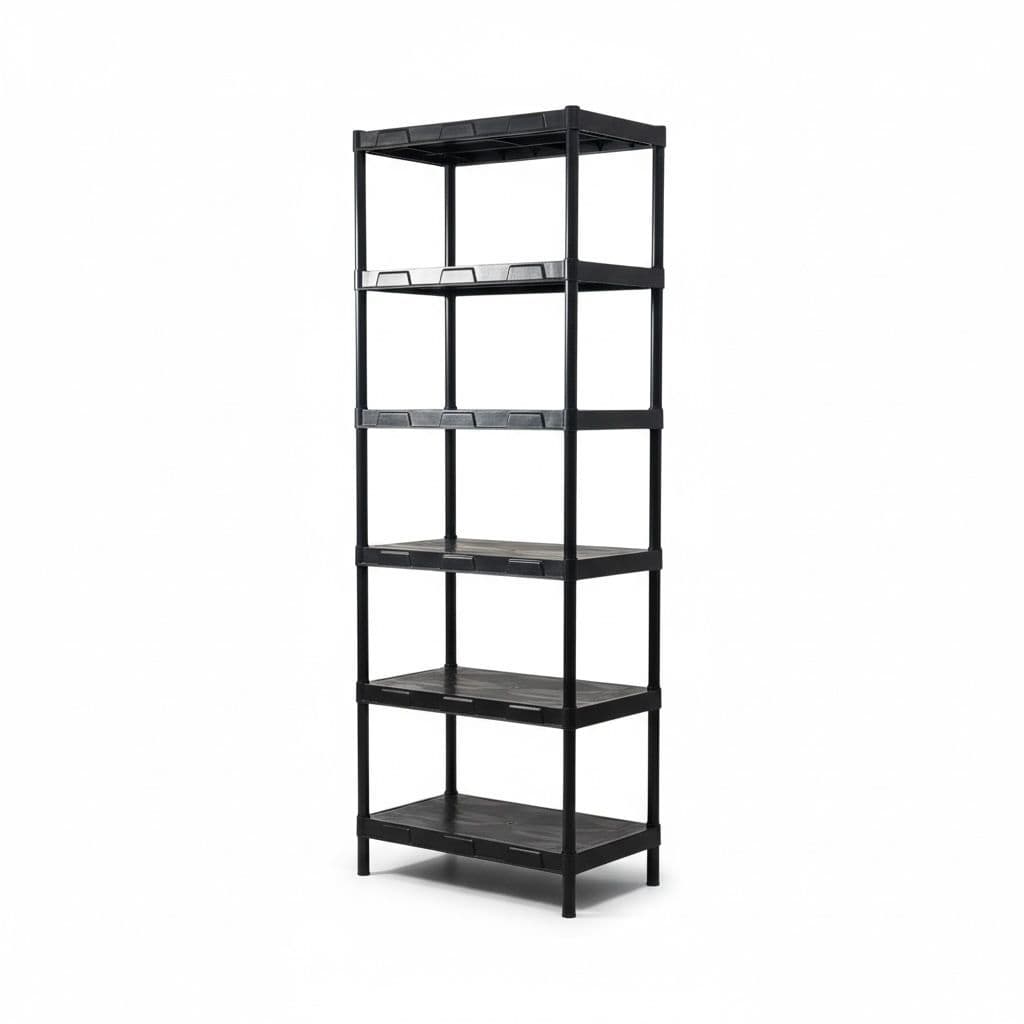Estante FLEXA Preta 6 Prateleiras - 444