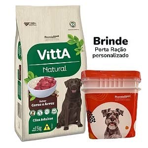 Ração Premier Vitta Natural Cães Raças pequenas e Grandes Carne 15kg