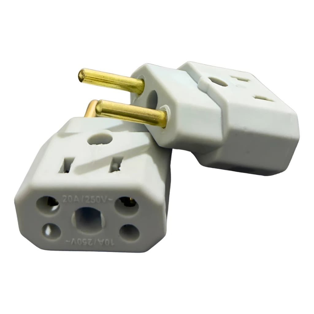 50 Adaptadores Tomada Bob Tipo Porcelana Entrada Padrão 127/220v
