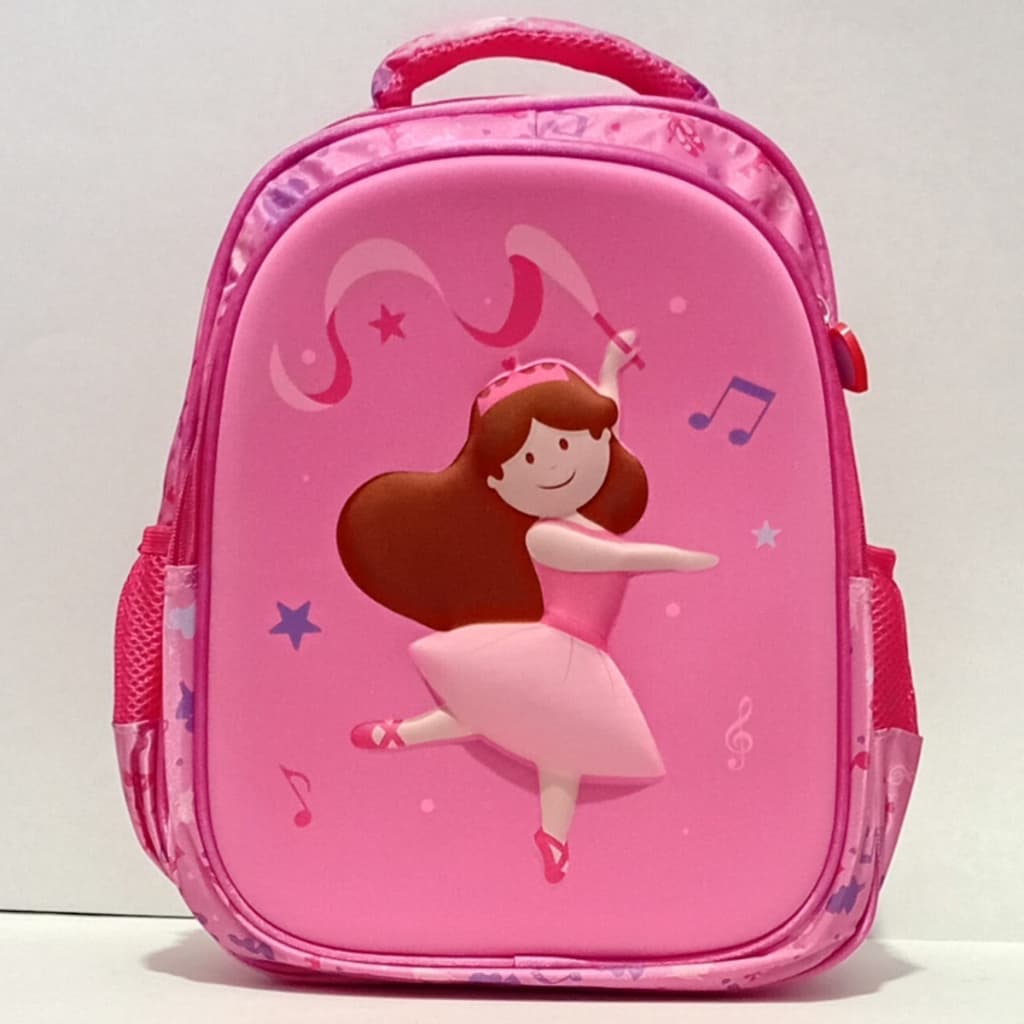 Mochila Infantil Menina Bailarina Rosa Escolar