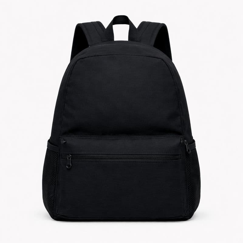 Mochila Escolar Masculino Lisa Mochila Preta Escolar Com Bolso Mochila Para dia a dia Mochila Escola