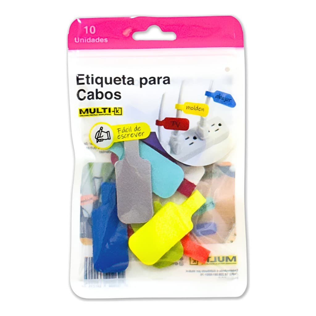 Etiquetas Organizadoras Para Cabos Multi-k - Personalizável!