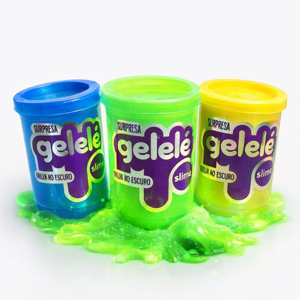 KIt 3 Gelelé Brilha No Escuro Diversão Em Familia
